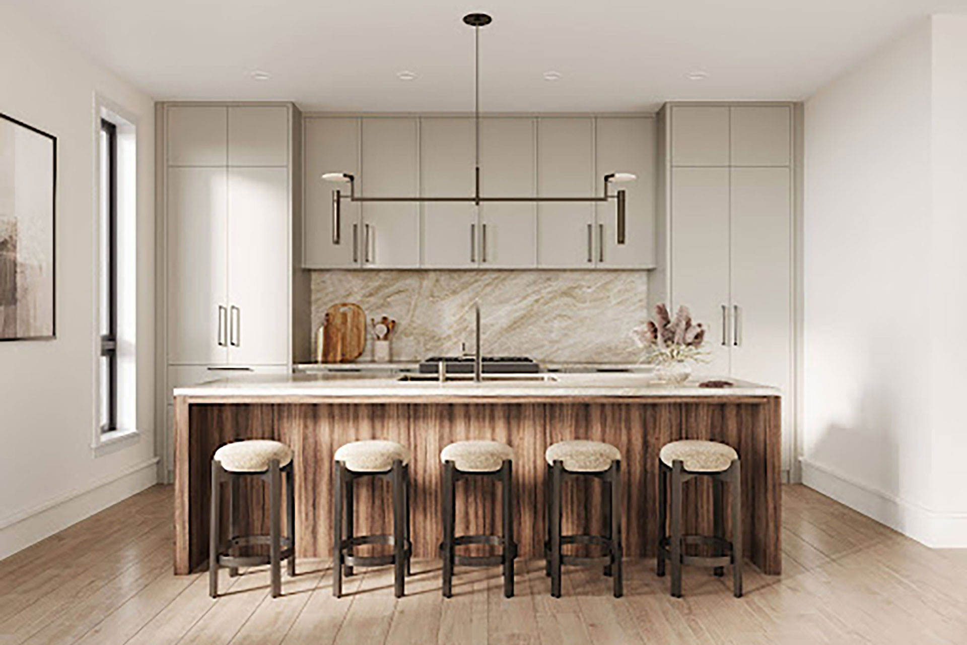 2237 Roscoe Interior Rendering Kitchen